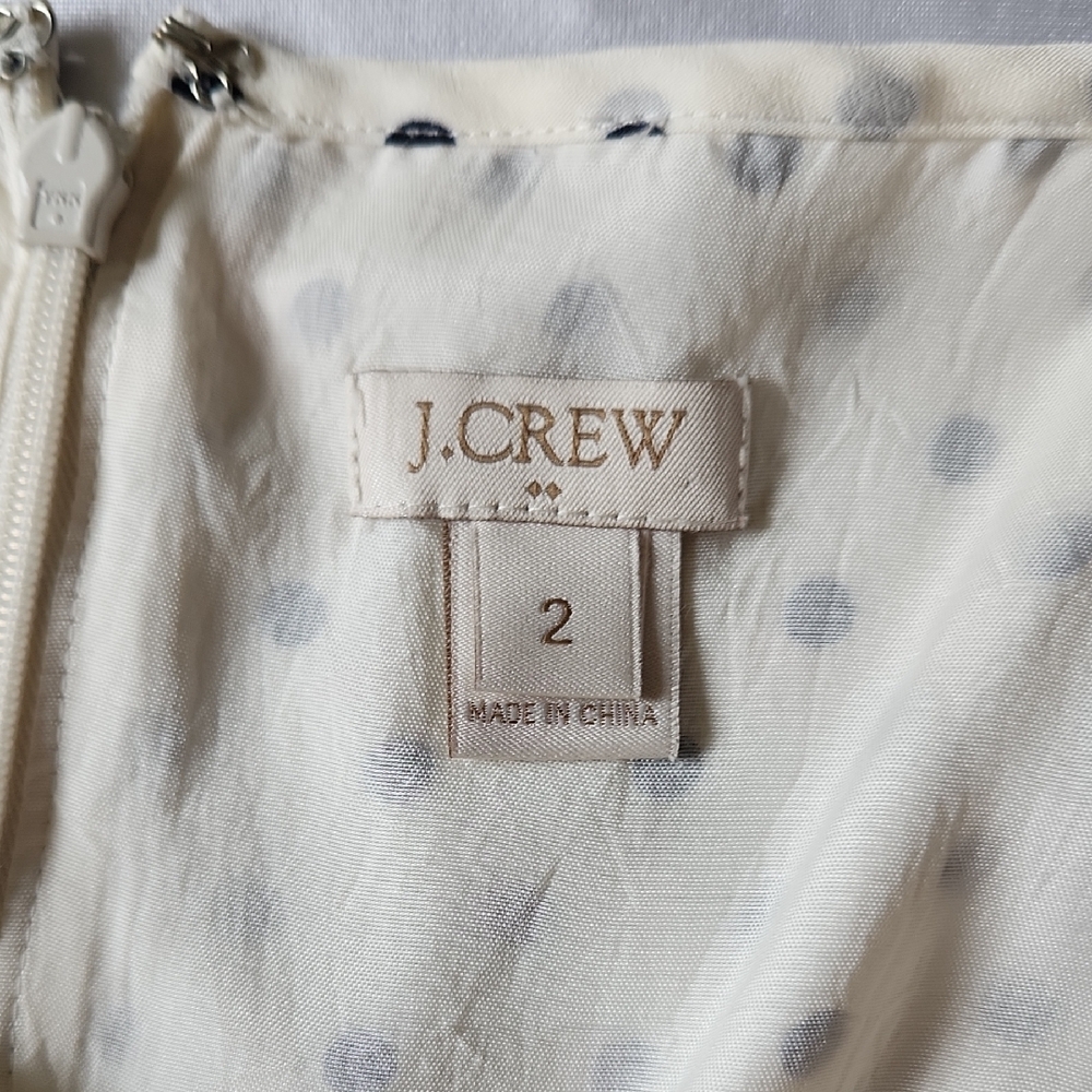J. Crew Polka Dot Spaghetti Strap Dress With POCKETS Size 2 - Picture 9 of 9